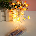 Miniatyrbillede 5 af 7: Påskehare Dekoration Lys 2 Meter 20 LED Hare Lyssnor Batteridrevet Kanin Formet Lys til Påske Dekoration
