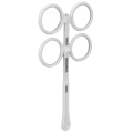 Miniatyrbilde 8 av 8: Optisk Flipper Plast Justerbar Optometri Flip Lens Instrument med Vision Test Card for Amblyopia White (±0,5 D.)