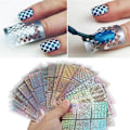 Pikkukuva 6 / 8: 12 kpl ontto kynsitarra Tyylikäs itseliimautuva manikyyritarra nail art