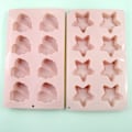 Miniatyrbillede 4 af 5: Genanvendelig Stjerne- og Blad Chokoladeform - Perfekt til Chokolade, Isbiter, Gele og Slik (2 stk. Pink)