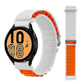 Pikkukuva 2 / 5: Coros Pace 2 / Coros Apex 42mm Nylon-säädettävä ranneke valkoinen oranssi