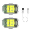Høy lysstyrke Trådløst LED-strobelys 7 farger Kule modifikasjonslys for nattkjøring vibrasjonssensor vibration sensor double lamp