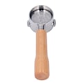 Pikkukuva 4 / 8: Portafilter 51mm 2 korvaa pohjaton kahvakahva ruostumaton teräs Delonghi ECO310 C1 -tyyppiin pyökki