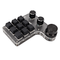Miniatyrbillede 7 af 8: Programmerbar makro-tastatur 9 taster 3 knapper USB Bluetooth-forbindelse OSU Gaming-tastatur til kontor, musik, medier