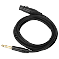 Miniatyrbillede 8 af 8: JORINDO XLR hun til 1/4 tommer 6,35 mm jack-balanceret signalforbindelseskabel MikrofonledningJD6001‑1m / 3,3ft