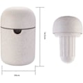 Miniatyrbillede 2 af 5: Bærbar Håndjuicer, Mini Manuel Frugtjuicer, Manuel Citronpresser med Opbevaringskop, 14,5*10cm, til Citron, Appelsin, Grape, Jordbær, Vandmelon