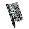 Pikkukuva 1 / 5: 7-porttinen PCI-e - USB3.2 Type-A Type C -tietokoneen laajennuskortti Pcie USB-sovitin