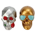 Pikkukuva 2 / 8: Auton pääkallon raikastaja auton ilmanpoistohartsi Skull Rose -aromidiffuusori raikastaja ornamentti Halloween auton koristelu lahja
