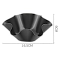 Miniatyrbillede 2 af 5: Tortilla Maker Nonstick Taco Skål Maker Salat Skål Kulstofstål Bageforme Til Køkken 4 stk - Sort Juni 6.15