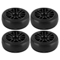 Miniatyrbilde 2 av 8: 4 stk. 63MM fjernkontroll metallhjulnav gummihjul med adapter for WPL D12 RC lastebil