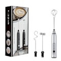 Miniatyrbilde 1 av 6: Melkeskummer USB oppladbar mini håndholdt elektrisk blendermikser Visp drikkemikser for cappuccino latte Matcha varm sjokolade