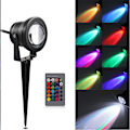 Pikkukuva 4 / 8: 10W maisemavalo vedenpitävä ulkona RGB LED-puutarhavalaisin kaukosäätimellä DC12VRGB
