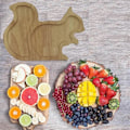 Miniatyrbilde 4 av 5: C-Snack Plate Plassbesparende Oppbevaring Tre Snacksbrett Pære Fruktbrett