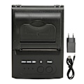 Miniatyrbillede 1 af 8: Termisk printer bærbar 58mm papirbredde 2000mAh genopladelig termisk etiketprinter 100 til 240V EU-stik