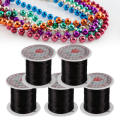 Miniatyrbilde 4 av 7: 5 ruller Crystal Line Perler String Wire Smykkemateriale Elastisk tråd for smykker DIY (svart)