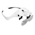 Pikkukuva 4 / 8: Päänauhan suurennuslasi, High Definition 5H Kovuus Ladattava Hands Free - Suurennuslasi 4 LED-valolla