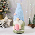 Miniatyrbild 5 av 5: Gnomdocka, Handgjord Plyschtomte, Handgjord Dekorationsprydnad, Söt Liten Dvärgkanin Ansiktslös Påsk Heminredning - GSL grön