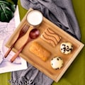 Miniatyrbilde 7 av 8: Husholdning Kjøkken Rektangulær Bambus Matserveringsbrett Tebrett For Grillmat Snacks KakeL 44.3x32.3x2.2cm