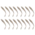 Miniatyrbillede 2 af 5: 2 x 16 x Orm Fiske Lokkemad Bløde Crank Baits T-hale Fiskegrej Lokkemad 5cm Grå