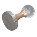 Miniatyrbillede 7 af 8: Kaffe Tamper i rustfrit stål i fødevarekvalitet, krystalkugle, kaffepulverhammer til køkkenbutik, guldsøjle 51 mm/2 tommer