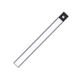 Miniatyrbillede 6 af 8: Genopladelig LED-bevægelsessensor magnetisk under-skab-lys til skab køkken garderobe sort