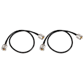 Miniatyrbilde 1 av 8: 2 stk koaksial antenneadapterkabel UHF hann PL-259 til UHF hann PL-259 lavt tap