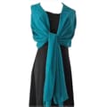 Chiffon Shawl Wrap for Wedding & Party Bridal Accessories Lightweight Decorative Scarf Cape Emerald Green