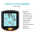 Miniatyrbillede 4 af 5: Vandtæt Cykel Speedometer Trådløs LCD Odometer Cykel