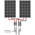 Miniatyrbild 2 av 5: 1 Par Solpanel MC-4 T Grenkontakter Kabelkopplare Kombinerare - 1 Hane till 4 Hona (M/4F) och 1 Hona till 4 Hane (F/4M)