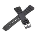 Miniatyrbillede 2 af 3: Silikone urrem (digitalt ur osv.) Sort - Flere størrelser Sort Sort Black 22 mm