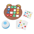 Miniatyrbillede 4 af 8: Børns form matchende spil med klokke geometrisk form matchende bræt farve sensorisk pædagogisk legetøj til 1-8 år gamle