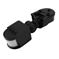 Miniatyrbillede 4 af 8: Sort vægmonteret bevægelsessensor Automatisk skumring til daggry 110V‑240V AC Bevægelses PIR-sensor 120 graders LED-styret radarsensor