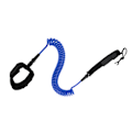 Miniatyrbilde 3 av 8: Surfebrett Leash 10in Justerbar Ankelstropp Design Sjøvann TPU Rustfritt Stål Maskinvare Padlebrett LeashBlå
