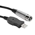 Miniatyrbillede 3 af 8: Mikrofon Mic Link Kabel Adapter USB til XLR Mikrofon Link Kabel Kabel 3 meter