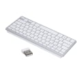 Miniatyrbilde 4 av 8: Bluetooth-tastatur Nettbrett-PC Ultra Slim Bærbar 78 Taster Hvit Trådløst Bluetooth-tastatur for IOS for Android