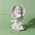 Miniatyrbillede 2 af 5: Fe Statue Kreativ Samling Engel Figur til Skab Pejs Indendørs Stil D