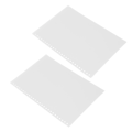 Miniatyrbillede 2 af 8: B5 26 Papir Cover Frosted Gennemskinnelig Vandtæt Rulle PP Side Bindende Cover til Rapporter Præsentationer 50stk Hvid