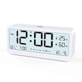 Miniatyrbild 1 av 5: Digital Väckarklocka LCD-Display Batteri Snooze Temperatur Kalender Bordsklockor