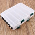 Miniatyrbilde 4 av 8: 12 rom Fiskekoffert Lure Box Takle Tosidig oppbevaring Plast Stor