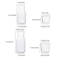Miniatyrbillede 5 af 5: 360/500ml Sengelampe Vandkaraffel Sæt - Tumbler Glas - Mundskyl Flaske - Juice Kop - Natbord 15.2cm