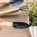 Pikkukuva 4 / 5: Puutarhatyökalusarja - 3-osainen ergonomiset puukahvaiset puutarhatyökalut