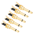 Miniatyrbillede 6 af 8: 100 stk. 2-polet 3,5 mm mono hovedtelefonstik stik udskiftning DIY AUX adapter reparation