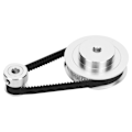 Miniatyrbillede 5 af 8: Synkront hjul Trintidskive Aluminium 20/60 tænder 3D-printerdele P36‑GT2‑6‑BF