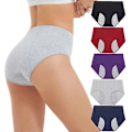 Miniatyrbild 2 av 5: Läcksäkra Menstruationsunderkläder i Bomull för Kvinnor - 5-pack - 3XL Hudton
