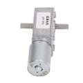 Pikkukuva 6 / 8: Vaihteistomoottori 12mm kaksoisakseli itselukittuva kääntyvä matovaihdemoottori kiinnitysalustalla DC12V 10RPM
