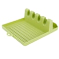 Miniatyrbild 8 av 8: Multifunktionell Köksgryta Lock Rack Plast Spatel Förvaringshållare för köksredskap Grön