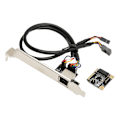 Pikkukuva 3 / 8: Mini PCI E Gigabit Ethernet -kortti 1000 Mbps Gold Pin Tehokas lämmönpoisto RJ45 LAN NIC-kortti Mini PCIE NIC PC:lle