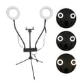 Miniatyrbillede 2 af 8: 5 tommer Selfie Ring Light LED justerbart fyldlys med stativ mobiltelefonholder (USB-stiktype)