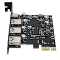 Pikkukuva 2 / 8: PCI-E-laajennuskortti USB3.0 Type-C 5 Gbps Express -sovitinkorttiohjain levyllä