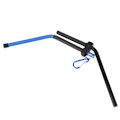 Miniatyrbilde 2 av 8: Aluminiumlegering Bueskyting Recurve Bues Stativ Holder Foldbar Brakett Stativ Henger Langbue Blå
